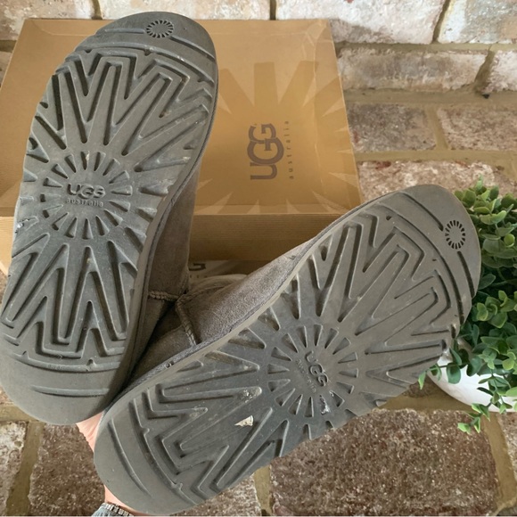 UGG | Authentic Classic Gray Tall Sherpa Lined Boots | 7 - Picture 13 of 16